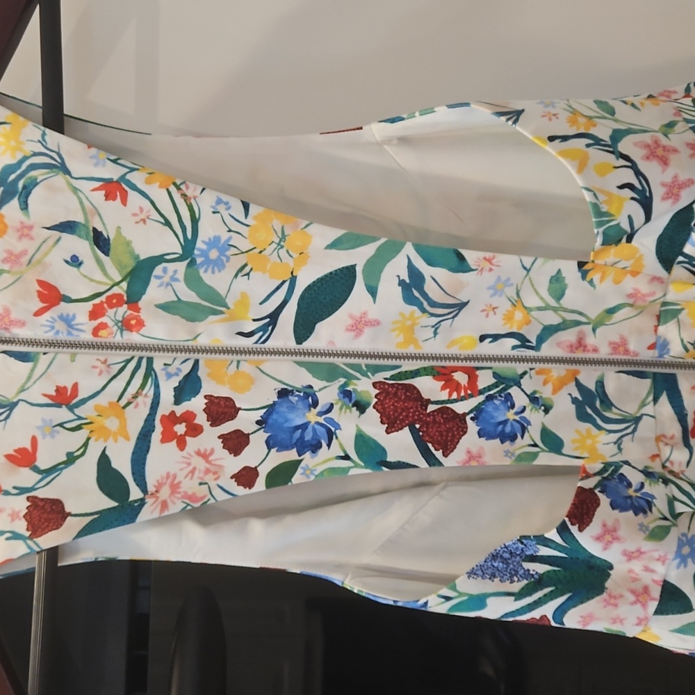 Alice + Olivia Multicolor Floral Backless Dress - Picture 7 of 7